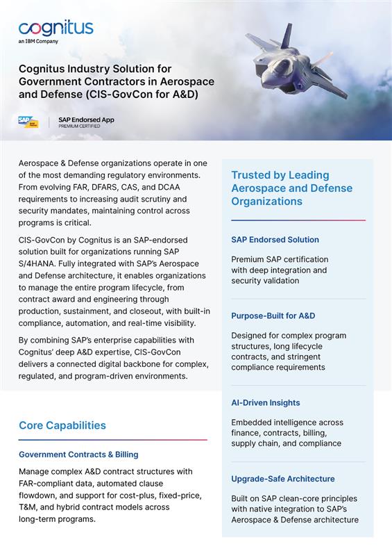 CIS-GovCon for A&D