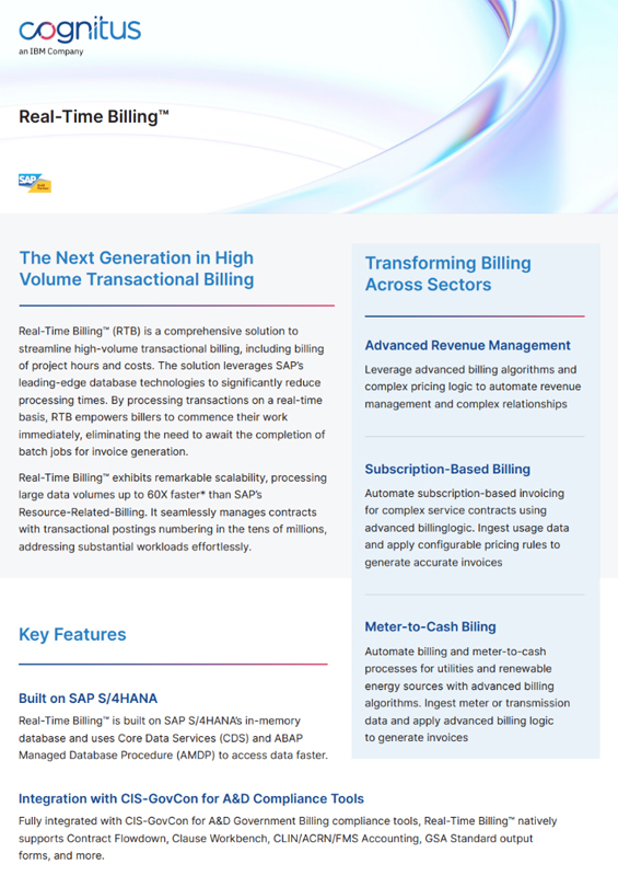 Real-Time Billing