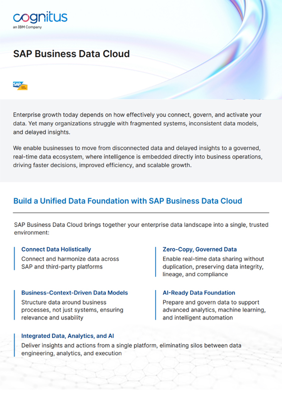 SAP Business Data Cloud